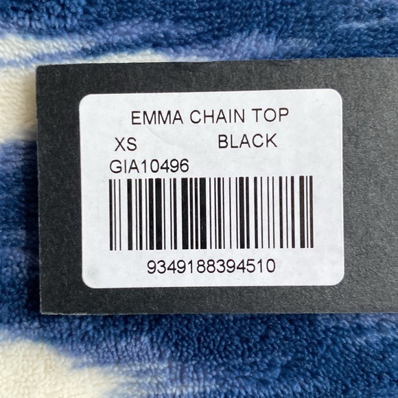 I.AM.GIA Emma Chain Top Black NWT - Picture 6 of 8
